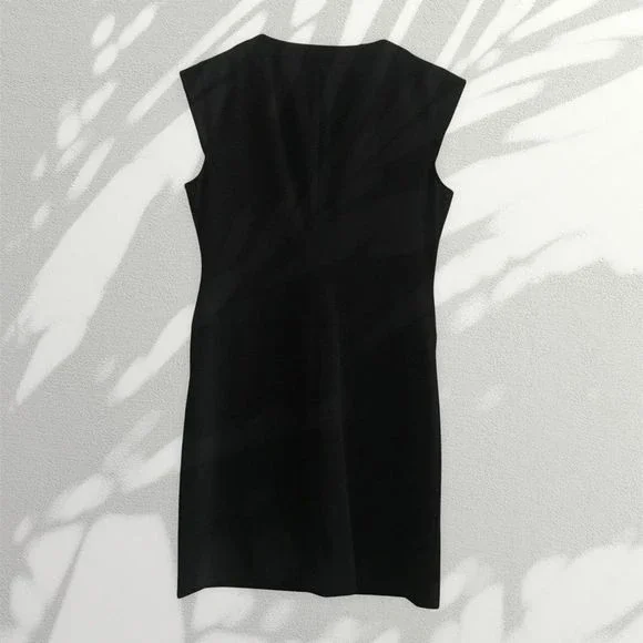 NINE & CO. Dress Slip On Sleeveless Black Fitted Size 2 - Picture 4 of 5
